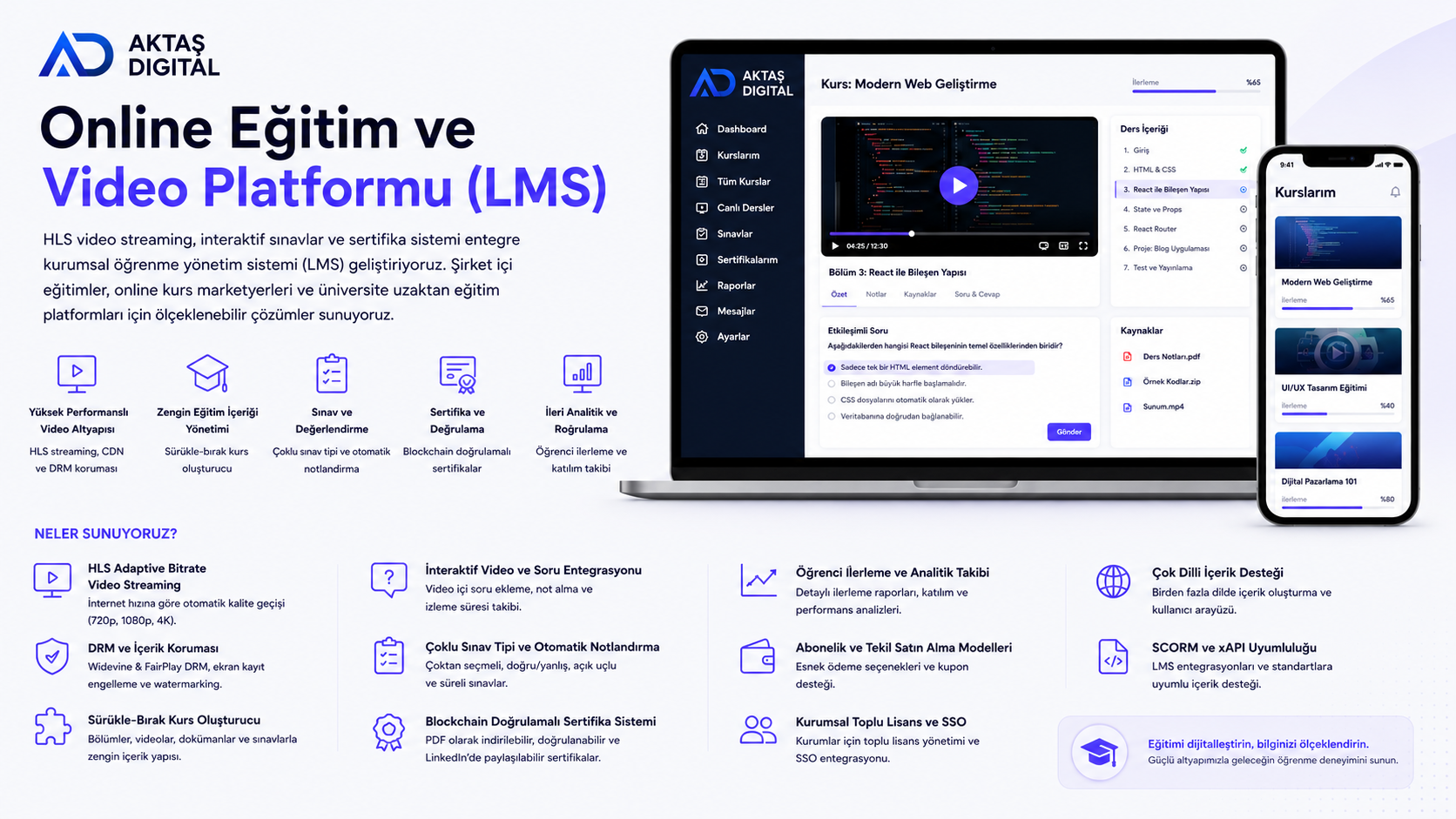 Online Eğitim ve Video Platformu (LMS) – 1