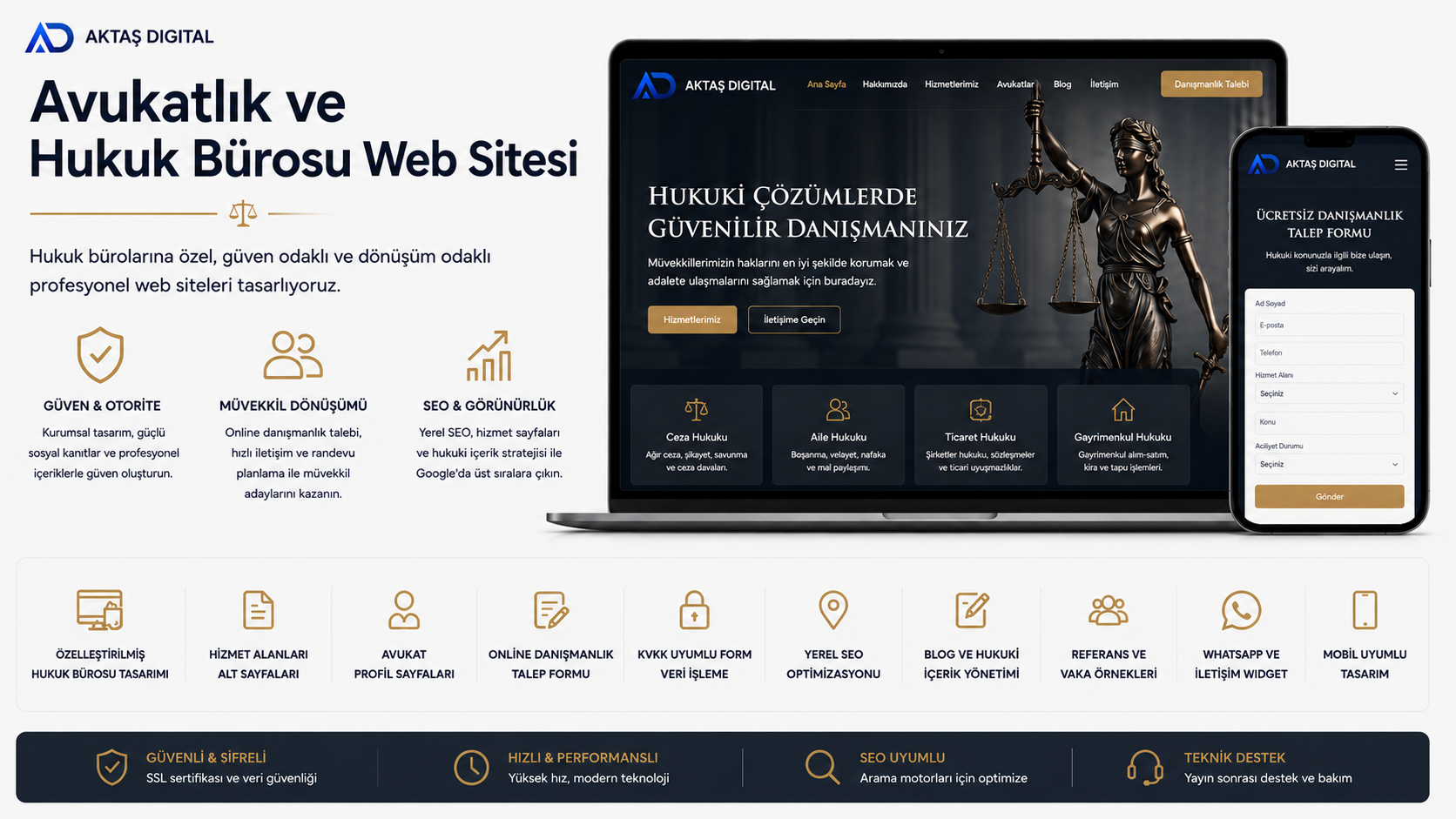 Avukatlık ve Hukuk Bürosu Web Sitesi – 1