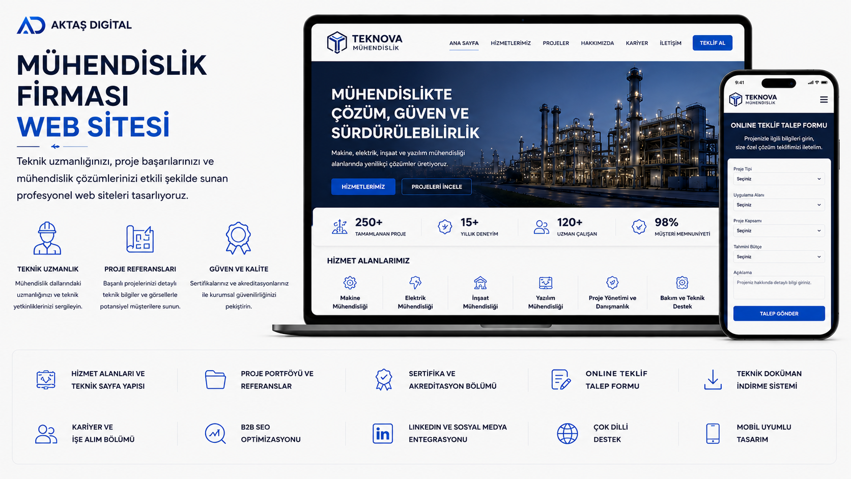 Mühendislik Firması Web Sitesi – 1