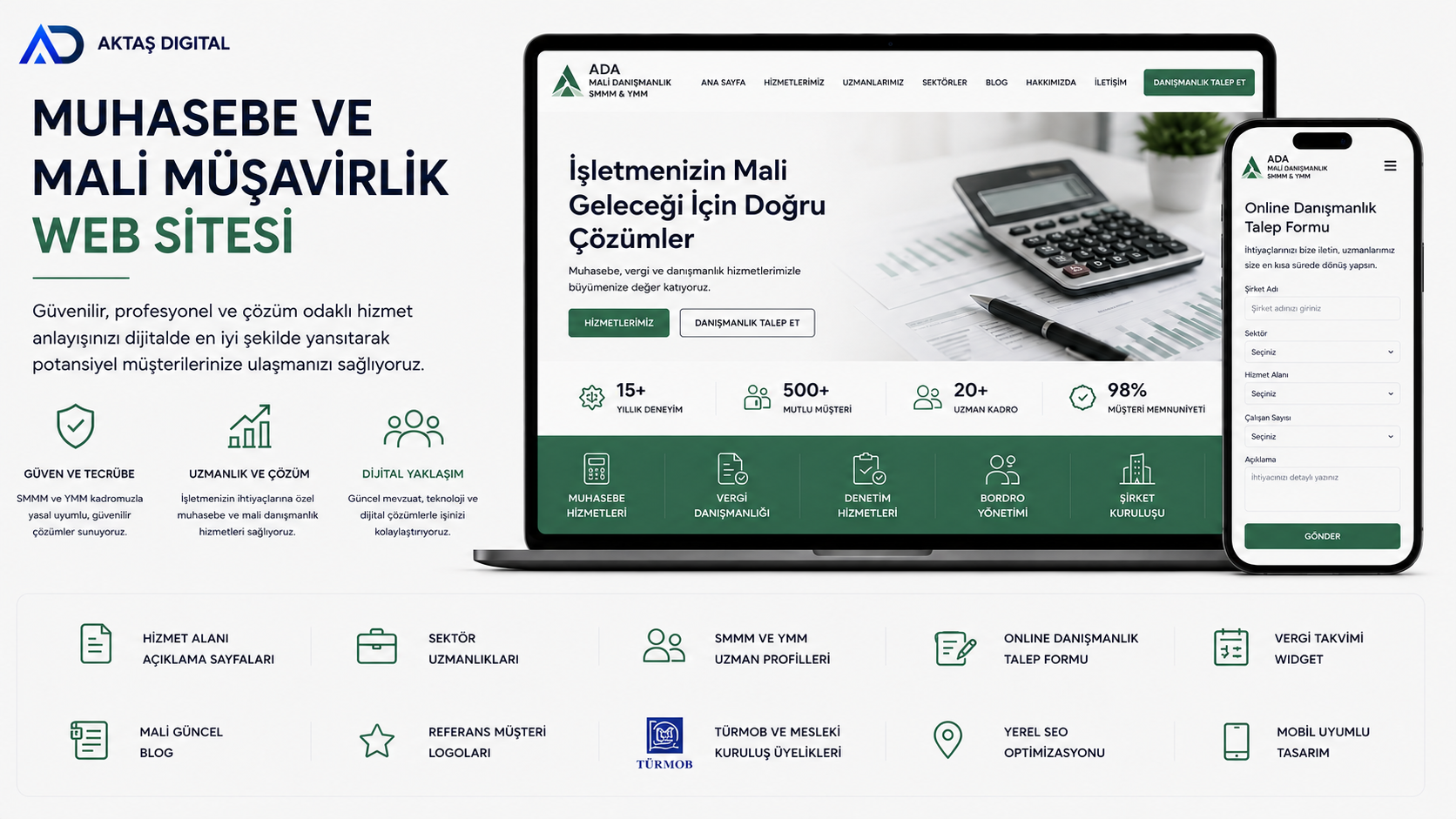 Muhasebe ve Mali Müşavirlik Web Sitesi – 1